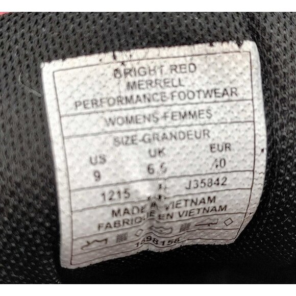 Merrell Bare Access Arc 4 Barefoot Shoes Sneakers Womens Size 9 Bright Red - Picture 10 of 10